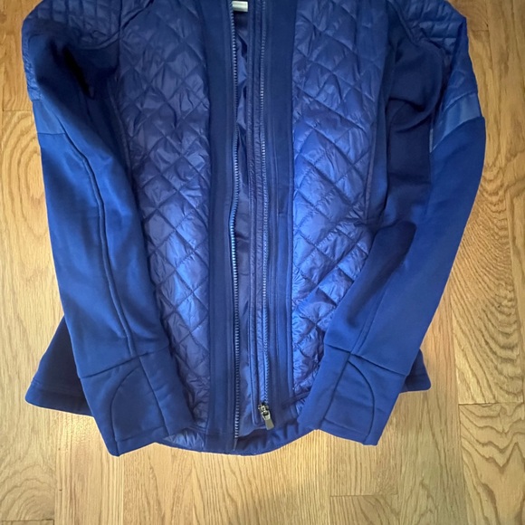 Athleta bright blue athletic jacket lightweight with pockets and hood - Picture 8 of 12